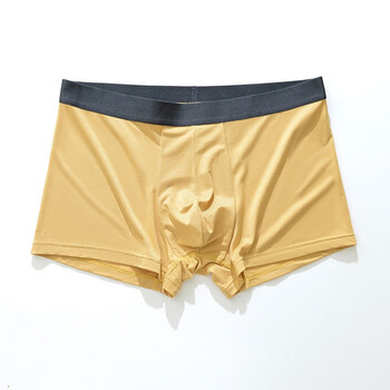 通标纯色透气加大码青少年平角内裤铌黄金l身高160170cm体重100120斤