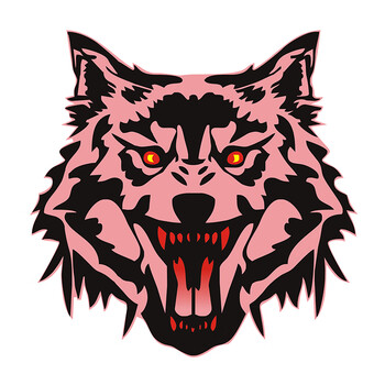 霸气狼头个性创意贴纸车门车身后玻璃装饰贴划痕遮挡贴电动摩托车彩绘