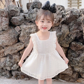 儿衣服甜美可爱粉色小女孩裙子潮白色130建议身高126135体重5160斤