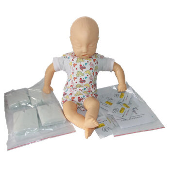 海医HeyModel高级婴儿气道梗塞及CPR模型婴儿心肺复苏模拟人家政培训急救假人婴儿模型教学