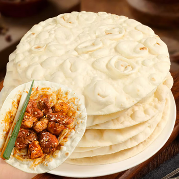 易茂源山东淄博风味烧烤小饼专用蘸料卷饼手工烙馍煎饼炸串白皮饼