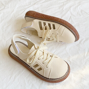 晟萃大头拖鞋外穿女夏季透气森系文艺风学生日系厚底增高百搭包头镂空