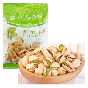 阿甘正饌 開(kāi)心果35g/袋 休閑零食 每日?qǐng)?jiān)果炒貨開(kāi)口果干獨(dú)立口袋分享裝