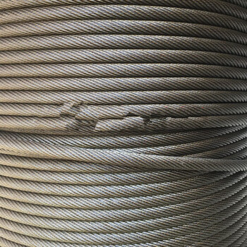 光面油性钢丝绳6*37 6*19麻芯软油丝绳子行车起重吊绳16mm18m 镀锌19