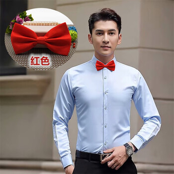 贺世哲伴郎团男兄弟服礼服婚礼白色衬衫结婚套装潮工作服大合唱表演