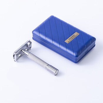 洁锐金属男士手动剃须刀老式括胡子须刨刮胡刀刀架双面刀片式经典