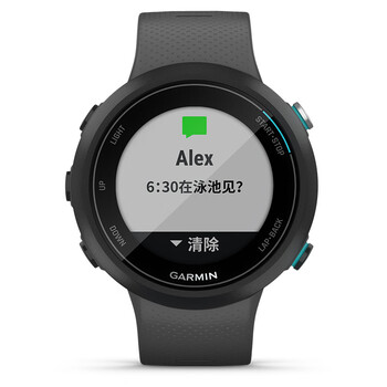 佳明 garmin 游泳手表 swim2 岩石灰 专业泳者水下腕式心率 进阶游泳