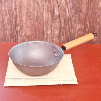 九阳joyoung铁锅炒菜锅老式平底焖面小铁锅燃气灶电磁炉通用炖菜锅