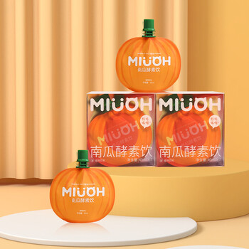 南瓜酵素辛巴辛巴蛋蛋miuoh南瓜酵素饮小南瓜孝素饮料果蔬南瓜酵素1