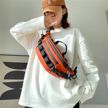 财亿跨肩包包防水女士户外运动腰包男时尚跑步健身微物路亚斜挎包欢乐