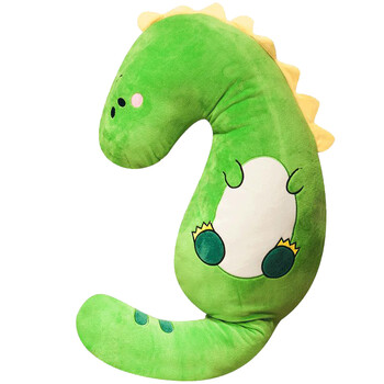 枕男朋友陪你睡觉抱枕靠垫床头靠枕头可拆洗女男 绿色恐龙(升级款) 90