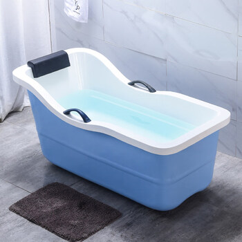 小户型独立式移动浴池大人亚克力卫生间躺洗日式加深泡简易小浴缸