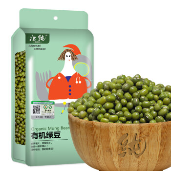 北纯 有机 绿豆（粗粮 东北 真空包装 五谷杂粮 大米伴侣）400g