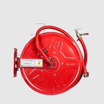 栀蓝消防软管卷盘20米25米胶管30m轻便式消防水带自救式转盘消防栓箱