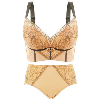 图薇娜品牌调整型内衣小胸聚拢收副乳上托文胸六排扣矫正下垂胸罩 琥