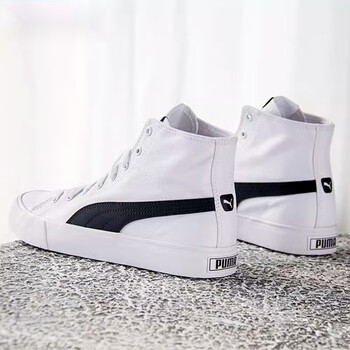 彪马puma官方店男鞋女鞋夏季新款高帮帆布鞋白色运动鞋板鞋潮高帮白色