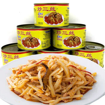 厦门特产古龙炒三丝罐头猪肉酸笋熟食凉菜即食下饭菜下酒菜 炒三丝19