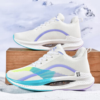 尼森绅2022新款冬季加绒保暖棉鞋大绝影跑步鞋男女运动鞋小绝影情侣