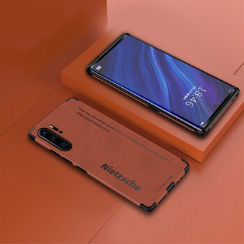 zobig华为p30手机壳防摔huaweip30pro保护壳文艺潮流男仿皮柔软华为