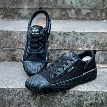 茵初解放鞋男士防滑耐磨户外劳保鞋工地农田干活作训单鞋低帮帆布胶鞋