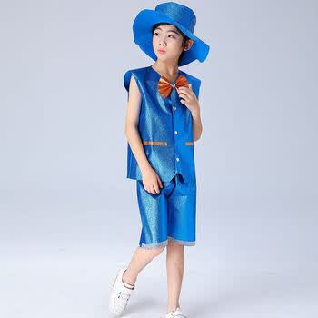 儿童环保创意服装环保时装秀环保服男童环保服装儿童时装秀幼儿园男女