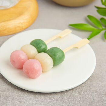 三色糯米丸子 多规格 三色糯米丸子日式丸子糯米串团子即食小零食动漫