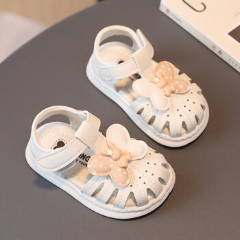 趣妮熊宝宝凉鞋女0一13岁婴幼儿夏季婴儿软底学步鞋透气鞋子女童公主