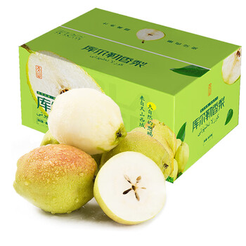 京鲜配 新疆库尔勒香梨礼盒装 4.