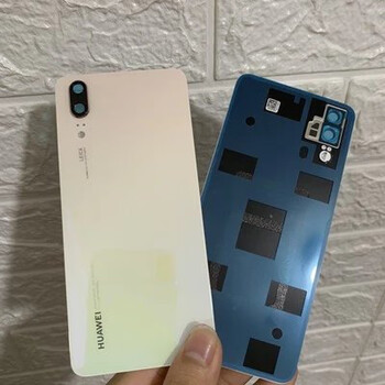 原装适用华为p20后盖玻璃p20pro原装手机后壳原厂电池盖por极光色p20