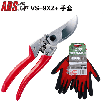 爱丽斯(ARS) 日本进口VS枝剪剪枝剪整枝剪剪刀手工具果树剪园艺工具剪枝剪刀 VS-9XZ+绿友手套【图片 价格 品牌 报价】-京东