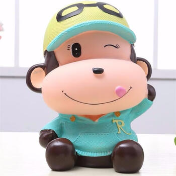 不怕摔创意可爱超大号猴子存钱罐卡通储蓄罐儿童存钱罐生日礼加大号