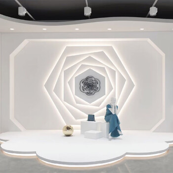 2022新款直播背景墙纸3d立体造型装饰感女服装店墙纸网红ins无缝纤维