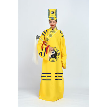 impresswit道士的道袍道士服装男道家法器道服法衣先天太极八卦经衣