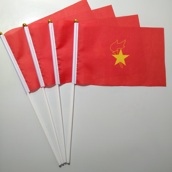 国庆装饰小国旗手持手摇旗手摇旗8号9号中国小国旗党旗团旗八一海军旗