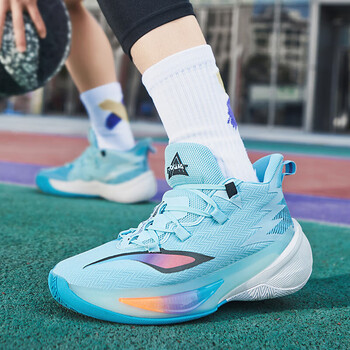 努格森空袭9篮球鞋男款低帮学生儿童实战超轻球鞋气垫九代夏季网面