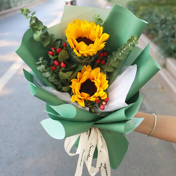 2朵向日葵小花束—5束起送