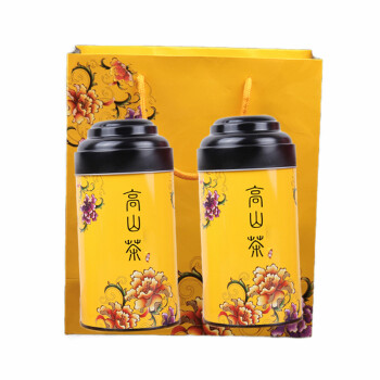 平茗茶叶礼盒台湾高山茶原产清香型乌龙茶两罐手提送人年货装新茶