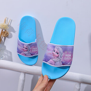迪士尼disney冰雪奇缘爱莎拖鞋防滑室内家用可爱公主外穿游泳沙滩鞋