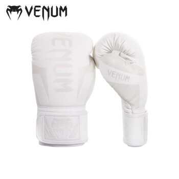 VENUM ELITE 毒液精英系列拳击手套拳套训练拳击手套拳击 白色 14OZ