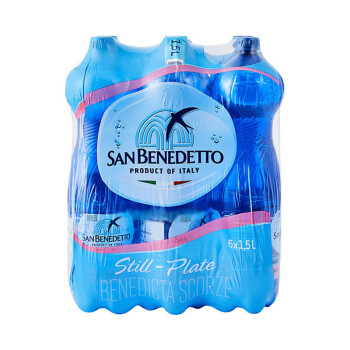 意大利进口圣碧涛（San Benedetto）饮用天然水 1.5L*6 （新老包装交替发货）