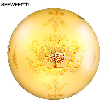 世为SEEWEE 蒂凡尼吸顶灯 田园卧室灯浪漫欧式阳台吸顶灯灯具 小号30cm