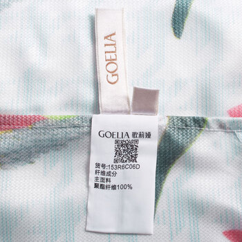 歌莉娅 GOELIA 2015 夏装新款 印花合体小外套 153R6C06D H85米白底印花 S