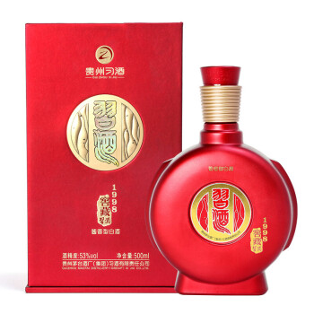 茅台 集团 习酒 窖藏1998（红盒） 53度 白酒 酱香型高度白酒 500ml 单瓶装