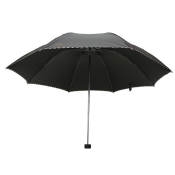 
                                        
                                                            天堂伞 三折晴雨伞碰击布拒氺男女经典商务伞57cm*8骨 307E5#包边墨绿                
