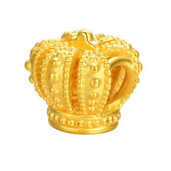 纯金k金饰品 吊坠/项链 兆禧 兆禧3d硬金999千足金 国王皇冠吊坠 黄金