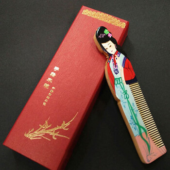 常州梳篦子四大美女中国传统特色礼品 创意复古梳子 旅游纪念品 送