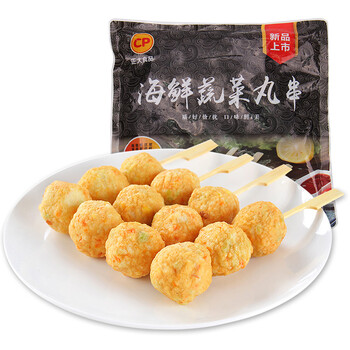 正大食品cp火锅煲汤丸子系列海鲜蔬菜丸串500g