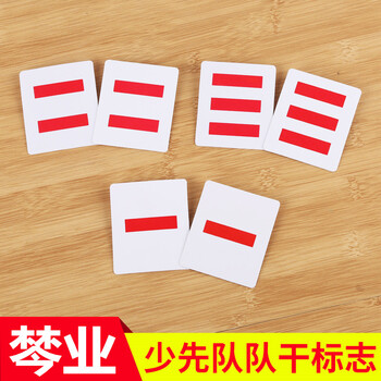 10枚装少先队队干标志一道杠二道杠三道杠大队长中队长小队长 二道_ 8