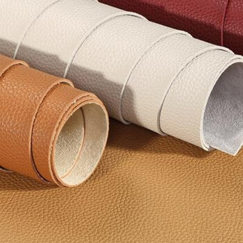 沙发皮革面料 加厚植绒人造革床头硬包座椅仿真皮 一件0.5米 浅棕色