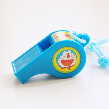 卡通日本儿童口哨求生爱心哨子男孩女孩塑料可爱礼物 哆啦a梦蓝色